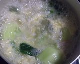 卵ふわふわ♡チンゲン菜の中華スープ作り方3写真