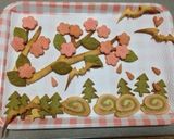 【コウモリと桜】型抜きクッキーアート作り方11写真