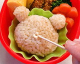 簡単 キャラ弁 ＊くまちゃんおにぎり作り方7写真
