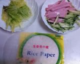 ハムで！楽しめる生春巻作り方1写真