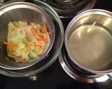 白菜と人参とハムの胡麻ネーズ♡作り方4写真