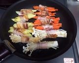 簡単！肉巻き野菜作り方4写真