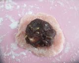 クルミのカラメル入り✿クリチ餡大福作り方9写真