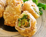 ふきのとうの豚味噌巻きフライ作り方7写真