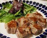 満足☆厚切り牛肉のサイコロステーキ作り方6写真
