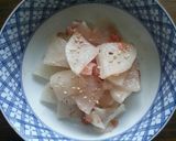 塩もみ大根の梅干し和え作り方4写真