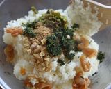春◎ふきのとうと潤い茶葉の混ぜご飯作り方2写真