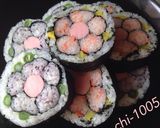 花太巻き♡巻き寿司お花見＊運動会に作り方10写真