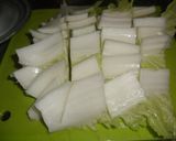 白菜の和風ミルク煮作り方1写真