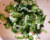 簡単！素朴なきゅうり＆わかめの酢の物♫作り方2写真