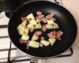 ポテトとベーコンとトマトの簡単バシル風作り方3写真
