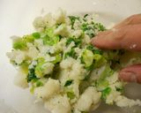 春キャベツと菜の花のコロッケ作り方4写真