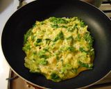 菜の花と春キャベツの玉子焼き作り方3写真