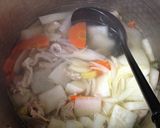 粕汁風の甘酒味噌汁作り方2写真