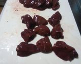 鶏肝のソース煮作り方1写真