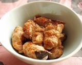 豚こまでお手軽♪エリンギぐるぐる生姜焼き作り方6写真