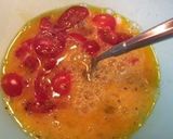野菜とソーセージのオープン オムレツ作り方3写真