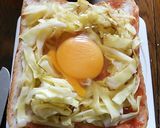 お好み焼き!?天かす♡キャベ目玉トースト作り方2写真