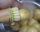 新じゃが揚げの甘辛+塩ベーコン作り方1写真