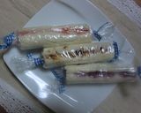 簡単✩ポップなくるりんサンドイッチ作り方5写真
