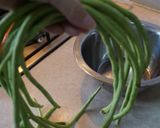 三尺豆の炒め物作り方1写真