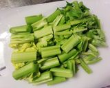 鶏軟骨入り芽キャベツとセロリの春スープ作り方4写真
