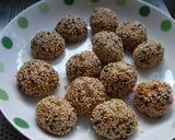 ♥和菓子みたいな♥かぼちゃのごま団子作り方7写真