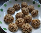 ♥和菓子みたいな♥かぼちゃのごま団子作り方7写真