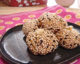 ♥和菓子みたいな♥かぼちゃのごま団子作り方8写真