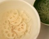 蓮根とお豆のカッテージサラダ作り方1写真