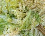 春キャベツと卵の♡菜の花畑風フジッリ作り方3写真