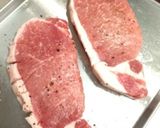 チーズ on ポークチャップ♪作り方1写真