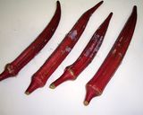 赤オクラと黒しし唐作り方1写真