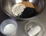 簡単!ゴマ入り豆乳きな粉クッキー!作り方1写真