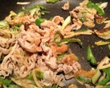 豆腐 豚コマのしょうが味噌炒め作り方7写真