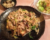 豆腐 豚コマのしょうが味噌炒め作り方9写真