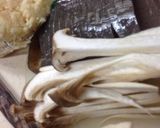キノコとこんにゃくの醤油炒め作り方1写真