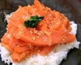簡単！スモークサーモン丼作り方3写真