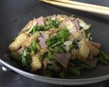 簡単おつまみ♪大根葉をハムと油揚げで♪作り方4写真