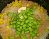 炊飯器で簡単☆海老ピラフ風炊き込みご飯★作り方3写真