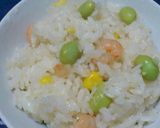 炊飯器で簡単☆海老ピラフ風炊き込みご飯★作り方4写真