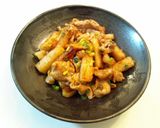 豚肉と長芋の簡単コクうまオイマヨ炒め♪作り方10写真
