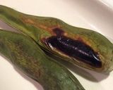 焦がしそら豆のハーブバター添え作り方3写真