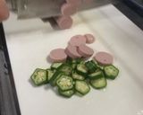 魚肉ソーセージのケチャップ炒め作り方1写真