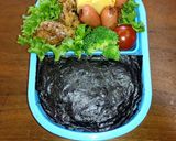 ☆バットマン キャラ弁 のり弁☆作り方6写真