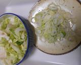 豚ひき肉とレタスと長ねぎ入り炒めご飯作り方2写真