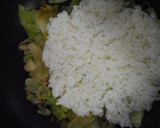 豚ひき肉とレタスと長ねぎ入り炒めご飯作り方10写真