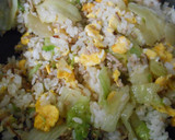 豚ひき肉とレタスと長ねぎ入り炒めご飯作り方12写真