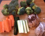 いろいろ野菜のライスブランオイル素揚げ作り方2写真