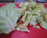 キャベツとしいたけ炒め☆柚子風味作り方1写真